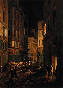 Peinture représentant l'arrivée du duc d'Orléans à Paris.