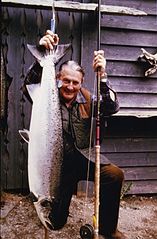 Arthur Oglesby and salmon
