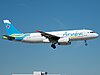 Aruba Airlines Airbus A320-232 (P4-AAA) di bandara Internasional Miami Airport.jpg