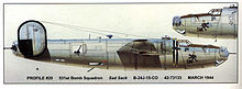 Profile of squadron B-24 nicknamed "Sad Sack" B24SadSack.jpg