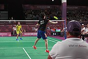 Deutsch: Badminton bei den Olympischen Jugendspielen 2018; Tag 4, 10. Oktober 2018; Viertelfinale Mädchen: Vu Thi Anh Thu (Vietnam) - Goh Jin Wei (Malaysia) 12-21, 9-21 26′ English: Badminton at the 2018 Summer Youth Olympics at 10 October 2018 – Girls Quarterfinal: Vu Thi Anh Thu (Vietnam) vs Goh Jin Wei (Malaysia) 12-21, 9-21 26′