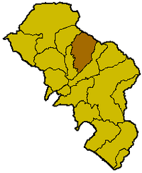 Locatie van Bagnone in Massa-Carrara (MS)