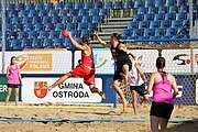 Deutsch: Beachhandball Europameisterschaften 2019 (Beach handball Euro); Tag 1: 2. Juli 2019 – Männer, Vorrunde Gruppe D, Polen-Schweden 2:1 (18:10, 15:9; 8:6) English: Beach handball Euro; Day 1: 2 July 2019 – Men Preliminary Round Group D – Poland-Sweden 2:1 (18:10, 15:9; 8:6)