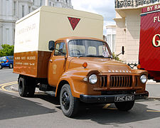 A Bedford J5 box truck