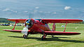 eine Beech D-17S auf dem Taxiway