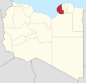Location map of Benghazi.