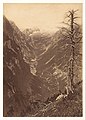 Vergrößerbares Bild von vor 1880 mit vorderer Blauer Gumpe und Felsdamm weiter talaufwärts im Reintal