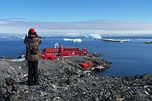 View of the Base General Bernardo O'Higgins, where the first cases of COVID-19 in Antarctica were reported. Bernardo O'Higgins Station 100 9866.jpg