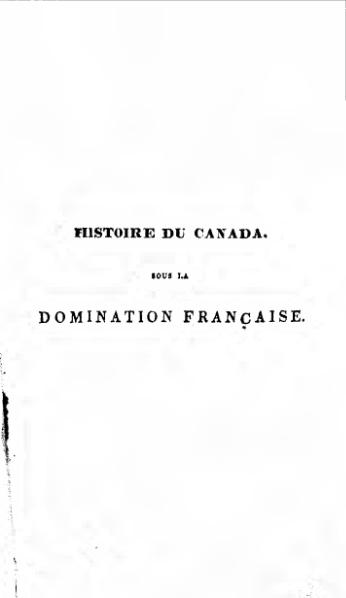 Fichier:Bibaud - Histoire du Canada sous la domination française, Vol 1, 1837.djvu