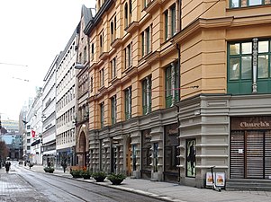 Fasaden mot Smålandsgatan.