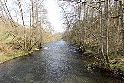 Řeka u Erdorfu na jaře