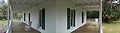 Panorama view of the ground floor porch