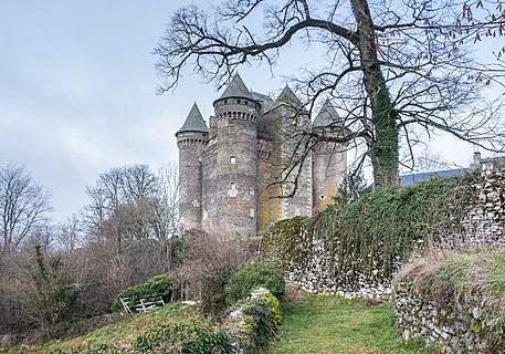 Bousquet Castle in commune of Montpeyroux, Aveyron, France