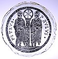 Bowl Base with Saints Peter and Paul Flanking a Column with the Christogram of Christ MET sf16-174-3s1b.jpg