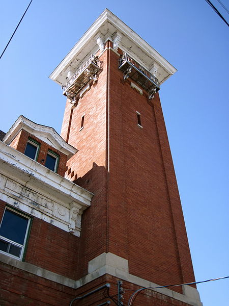 File:Brandon Fire Hall, tower, east side.jpg