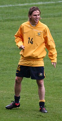 Holman training with Australia in March 2009. Brett Holman.jpg
