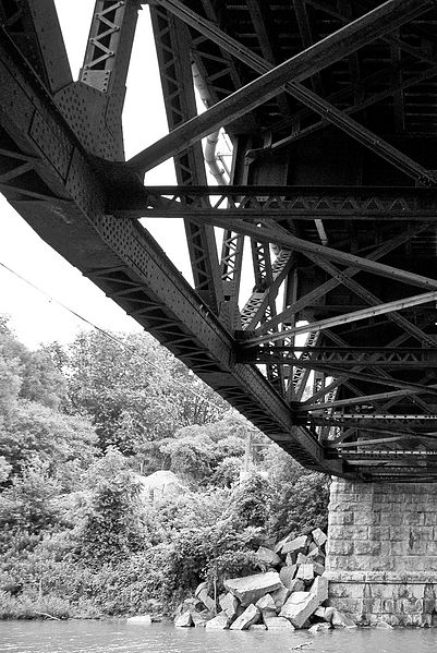 File:Bridge at Rouge River beach.jpg