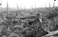 Το δάσος της Αργκόν τον Οκτώβριο 1915 κατεστραμμένο από τις οβίδες