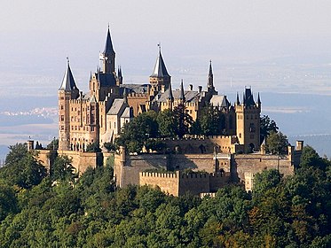 Hohenzollern Castle (1454–1461) in Baden-Württemberg, southern Germany