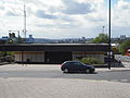 The view west to the entrance of the station building 8 May 2009