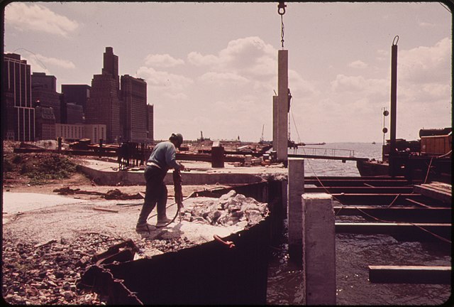 Construction in May 1973