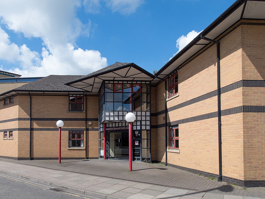 Small picture of Cambridge Working Mens Club courtesy of Wikimedia Commons contributors