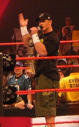 John Cena competed in the WWE Championship match.