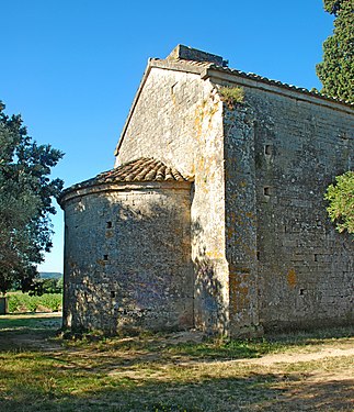 Le chevet et la façade nord.