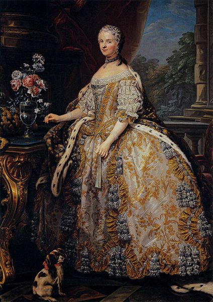 File:Charles André van Loo - Portrait of Marie Leszczynska, Queen of France - mediakits.theygsgroup.com ...