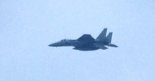 A Chitose Air Base F-15J in mid flight