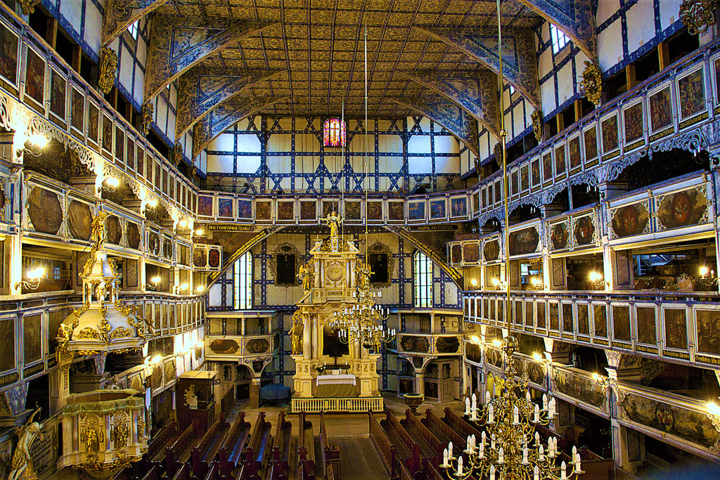 Eglise de la paix de Jawor près de Wroclaw en Pologne. Photo de Eyez4yu