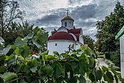 English: Church on Karpava street in northern Hrušaŭka. Minsk, Belarus Беларуская: Царква на вуліцы Карпава. Мінск, Беларусь Русский: Церковь на улице Карпова. Минск, Беларусь