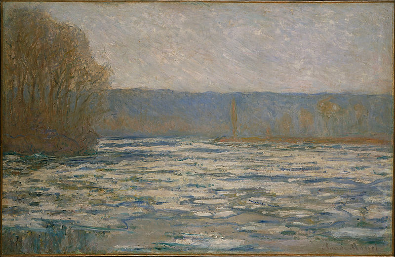 File:Claude Monet - Ice breaking up on the Seine near Bennecourt - Google Art Project.jpg