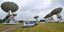 Several antennas of the Arcminute Microkelvin Imager Large Array