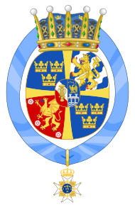 Wapens van prinses Estelle, hertogin van Östergötland.svg