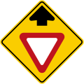 SP-33 Yield sign ahead