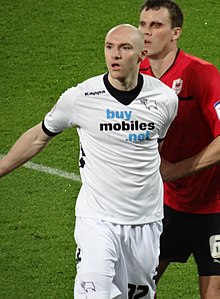 Sammon playing for Derby County in 2013. Conor Sammon 2013.jpg