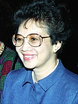 Corazon Aquino, President from 1986 to 1992 Corazon Aquino 1986.jpg