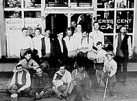 The Crescent Cafe in Courtland in July 1909. Courtland Arizona Crescent Cafe 1909.jpg