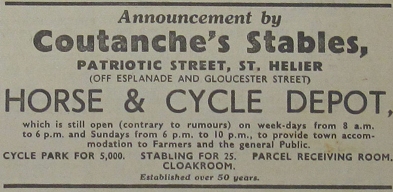 File:Coutanche's stables Horse and Cycle depot 1941 Jersey.jpg