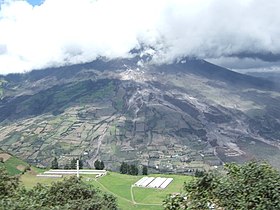 View of Casua, an Village which will be realocated due to the Tungurahua eruption of August 2006