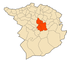 Districtul Mansoura - Harta