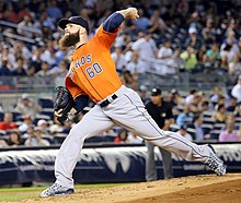 The Houston Astros selected Dallas Keuchel in the 7th round. Keuchel is a 2x All-Star who won the 2015 American League Cy Young Award, and five Gold Glove Award at pitcher. Dallas Keuchel on August 25, 2015.jpg