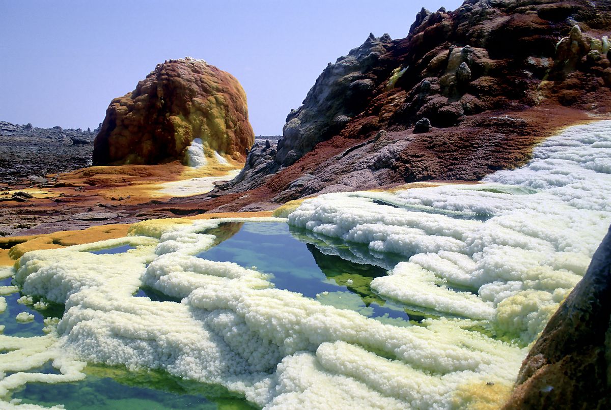 Site de Dallol en 2001.