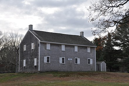 The Apponegansett Meeting House, built 1791, is the oldest Quaker meeting house in southeastern Massachusetts. The site had been used by the Quaker community since at least 1699.