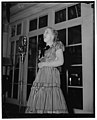 Daughter of Missouri Senator to broadcast with other congressional children. Washington, D.C., May 4. Margaret Truman, daughter of the Senator from Missouri and Mrs. Harry S. Truman, gives LCCN2016875578.jpg