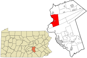 Locatie van Halifax Township