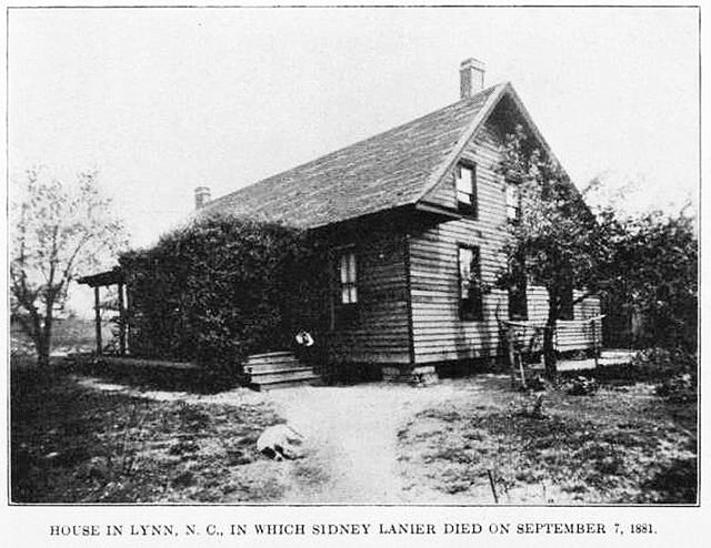 The house in which Lanier died.