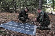 軍用のポータブル・ソーラーパネル