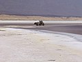 An Assal-See, einem Salzsee im Land Dschibuti in Afrika